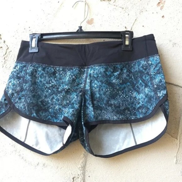 RARE Lululemon Speed Short 2.5" Fairisle Multi Black Size 6 - Picture 2 of 8